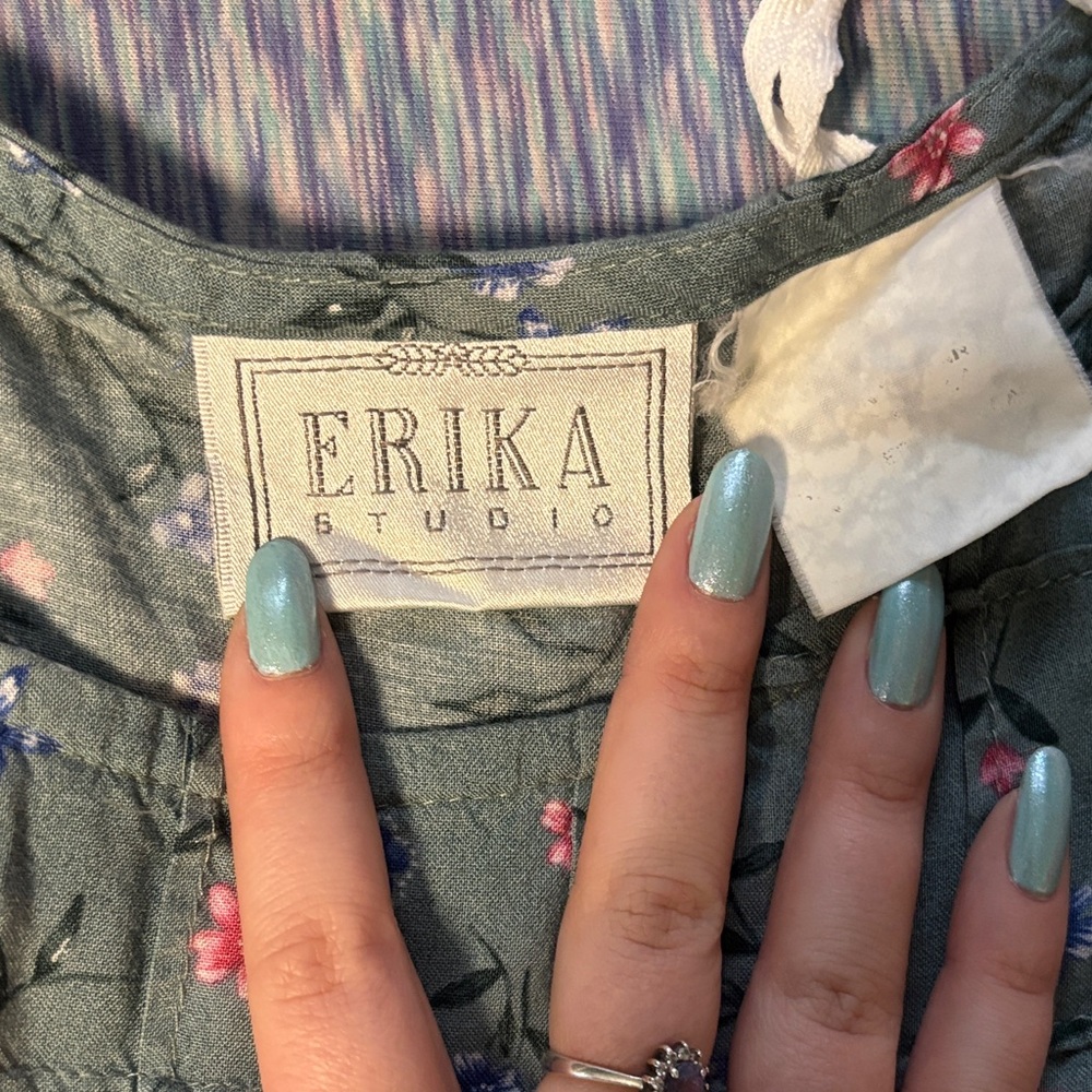 Vintage floral Erika Studio Floral Dress